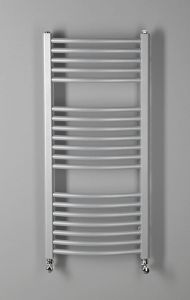 ORBIT Grzejnik łazienkowy obły, 990/450, 432 W, srebro struktural