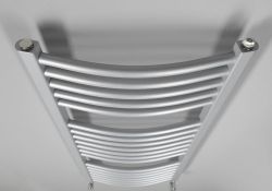 ORBIT Grzejnik łazienkowy obły, 990/450, 432 W, srebro struktural