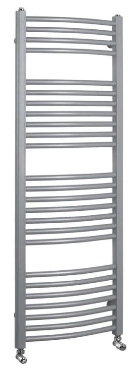 ORBIT Grzejnik łazienkowy obły, 1320/450, 572 W, srebro struktural