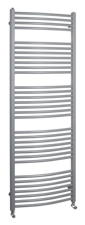 ORBIT Grzejnik łazienkowy obły, 1700/600, 909 W, srebro struktural