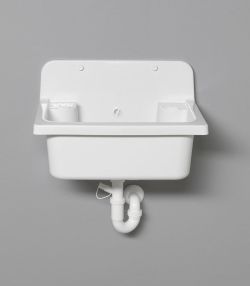 Zlew 55x37cm, plastik, biały