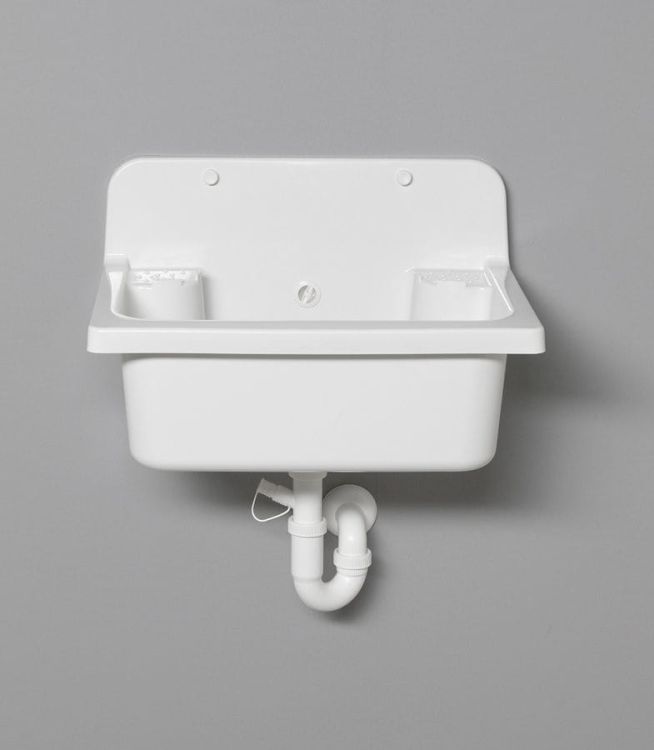 Zlew 55x37cm, plastik, biały