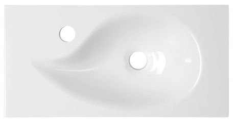 Przejdź do produktu AQUA umywalka kompozytowa 50,5x25cm, biały