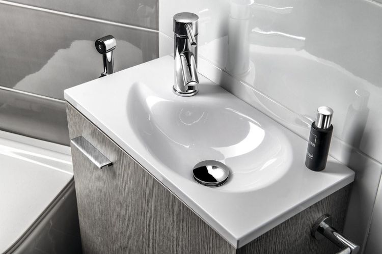 AQUA umywalka kompozytowa 50,5x1,8x25cm, color bialy