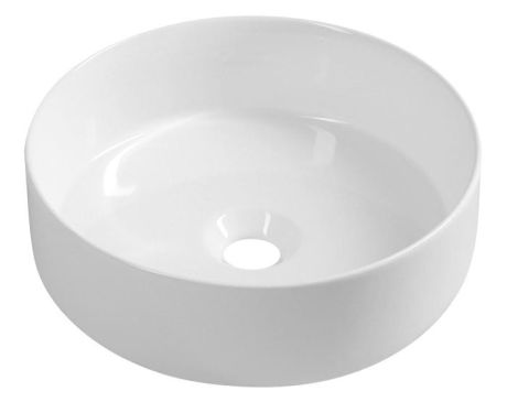 Przejdź do produktu INFINITY ROUND umywalka ceramiczna nablatowa, Ø36cm, biała