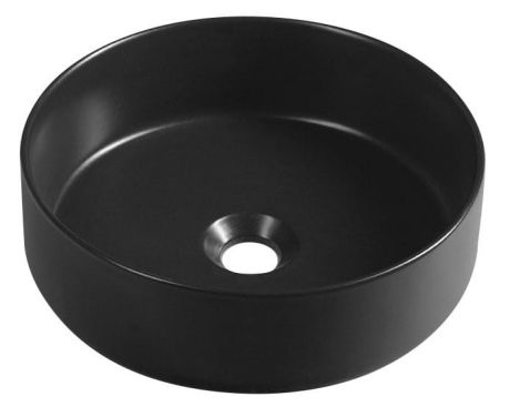Przejdź do produktu INFINITY ROUND umywalka ceramiczna nablatowa, Ø36cm, czarny mat