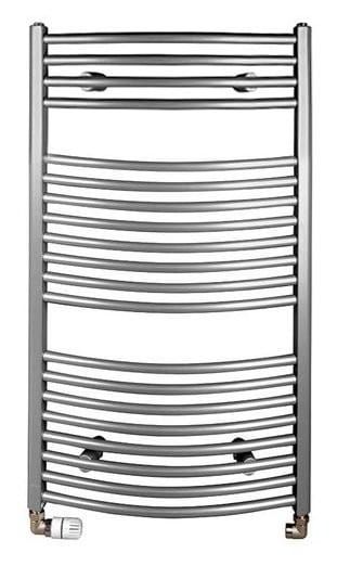 ORBIT Grzejnik łazienkowy obły, 970/450, 419 W, srebro metaliczne