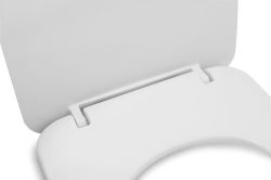 GARCIA Slim deska WC wolnoopadająca, biała/chrom