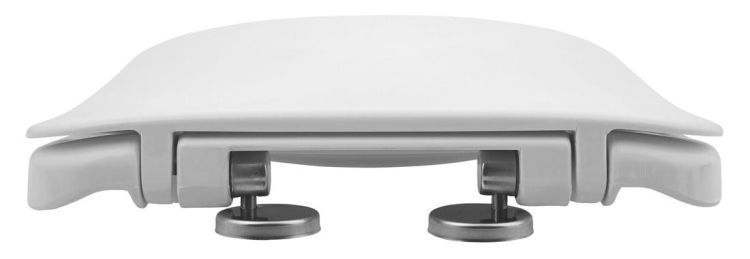 GARCIA Slim deska WC wolnoopadająca, biała/chrom