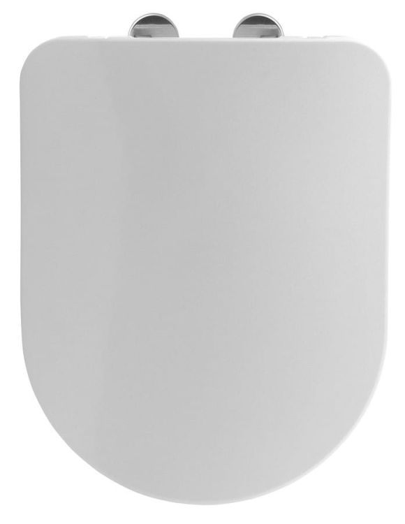 GARCIA Slim deska WC wolnoopadająca, biała/chrom