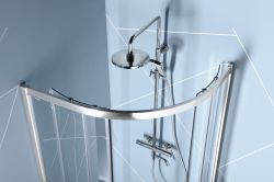 EASY LINE kabina prysznicowa półokrągła 1200x800mm, L/R, szkło czyste