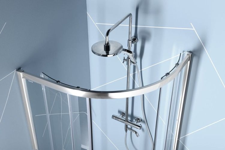 EASY LINE kabina prysznicowa półokrągła 1100x800mm, L/R, szkło czyste