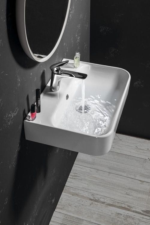 SISTEMA U umywalka ceramiczna 55x38 cm, biała