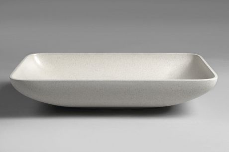 Przejdź do produktu INFRANE umywalka betonowa z korkiem, 57x37cm, biały piaskowiec