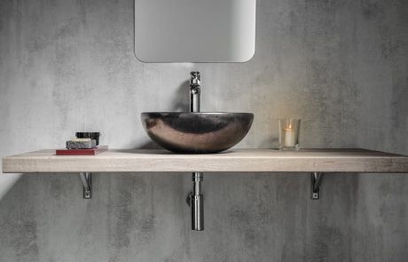 Przejdź do produktu ATTILA umywalka ceramiczna 43cm, metaliczna miedź