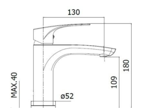 Bateria umywalkowa stojąca 18 cm z korkiem klik-klak Paffoni Lime LM071KCR chrom