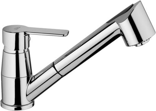 Bateria zlewozmywakowa stojąca 13 cm z wyciąganą wylewką Paffoni RED RED183CR chrom