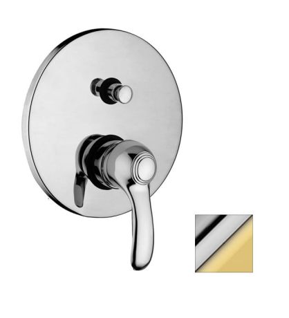 Przejdź do produktu Bateria podtynkowa prysznicowa z przełącznikiem Paffoni Flavia FA015CO chrom/złoto