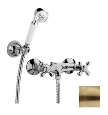Przejdź do produktu Bateria prysznicowa Retro ze słuchawką prysznicową bronzo Paffoni Iris IRV168DBR