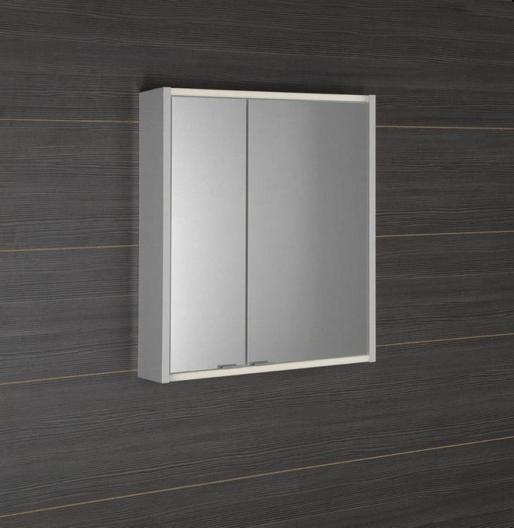 BATU szafka 2x oświetlenie LED, 60x71x15cm, biała