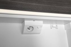 BATU szafka 2x oświetlenie LED, 60x71x15cm, biała