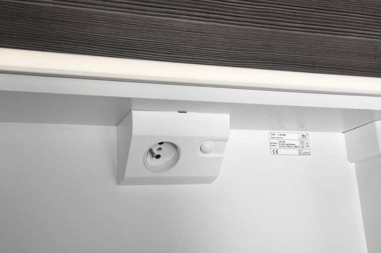 BATU szafka 2x oświetlenie LED, 60x71x15cm, biała