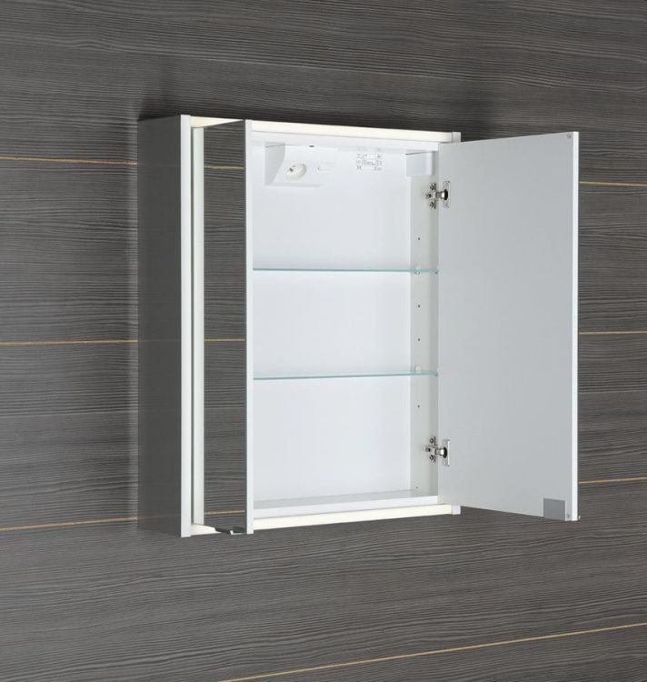 BATU szafka 2x oświetlenie LED, 60x71x15cm, biała