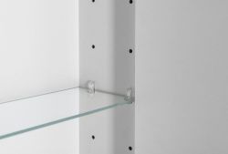 BATU szafka 2x oświetlenie LED, 60x71x15cm, biała
