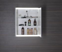 BATU szafka 2x oświetlenie LED, 60x71x15cm, biała