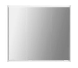 BATU szafka 2x oświetlenie LED, 80x71x15cm, biała