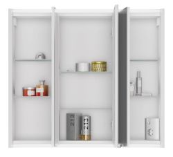 BATU szafka 2x oświetlenie LED, 80x71x15cm, biała