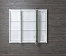 BATU szafka 2x oświetlenie LED, 80x71x15cm, biała