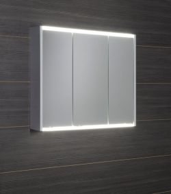 BATU szafka 2x oświetlenie LED, 80x71x15cm, biała