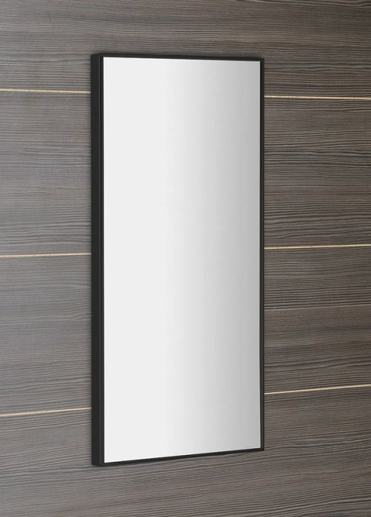 AROWANA Lustro w ramie 350x900mm, czarny matowy