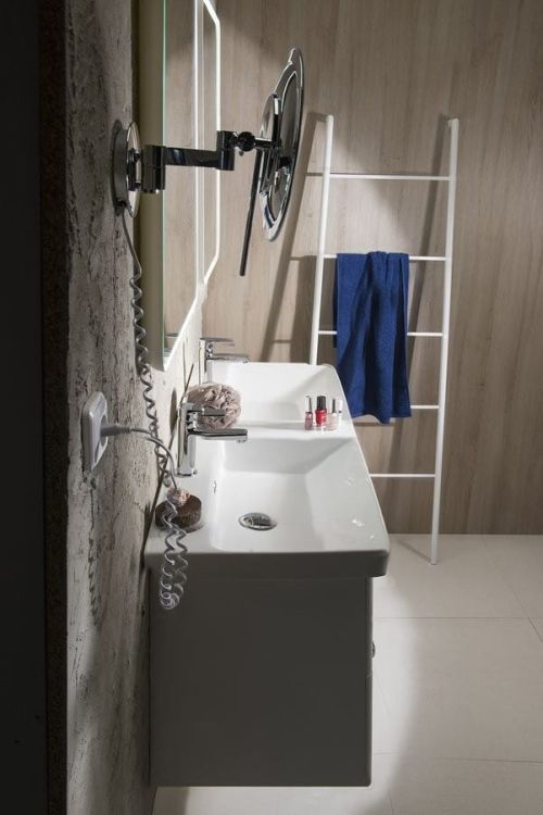 Zestaw THEIA 120, szafka umywalkowa, umywalka podwójna, biały