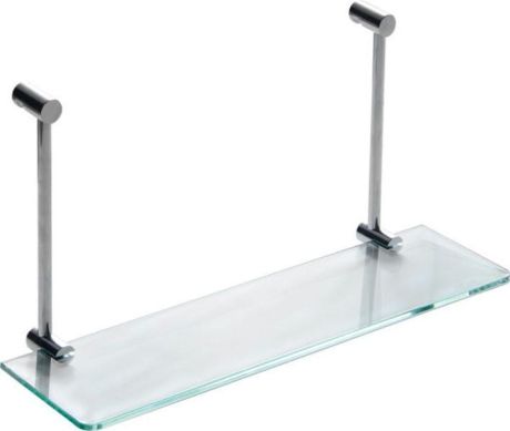 Przejdź do produktu Półka szklana do powieszenia na kabinie prysznicowej 400x180x125mm, chrom