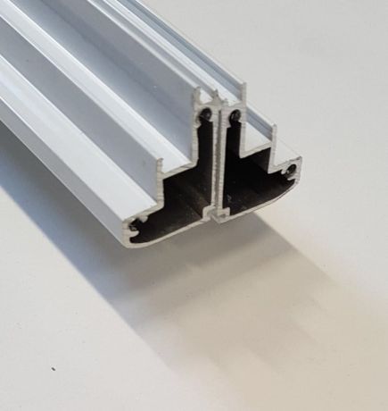 Przejdź do produktu G80 Aluminiowy profil do części ruchomej, poziomy, 2 szt