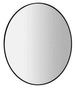 SHARON lustro z podświetleniem LED Ø 80cm, czarne matowe