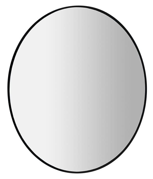 SHARON lustro z podświetleniem LED Ø 80cm, czarne matowe