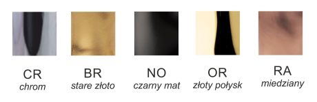 Przejdź do produktu Retro bateria wannowa ścienna ze słuchawką prysznicową kompletna Emmevi Tiffany chrom 6001CCR