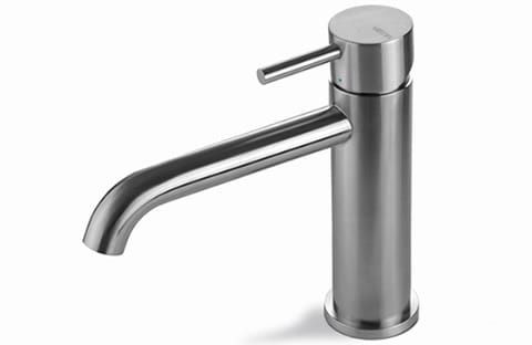Bateria umywalkowa 17 cm z korkiem klik-klak Vema Tiber Steel V17011/K stal nierdzewna