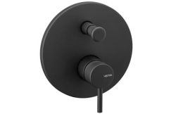 Bateria prysznicowa podtynkowa z przełącznikiem Vema Maira V27140 czarny mat