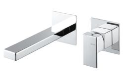 Bateria umywalkowa podtynkowa 2-otworowa z korkiem klik-klak Vema Lys V25050/K chrom