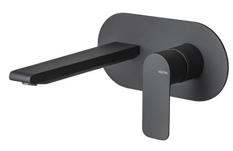 Bateria umywalkowa podtynkowa bez korka Vema Slate V14050 czarny mat