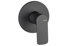 Bateria prysznicowa podtynkowa 1-drożna Vema Slate V14130 czarny mat