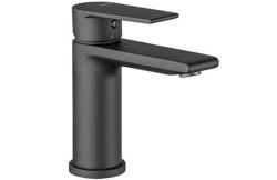 Bateria umywalkowa 15 cm z korkiem klik-klak Vema Timea V16011/K czarny mat