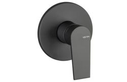 Bateria natryskowa podtynkowa 1-drożna Vema Timea V16030 czarny mat