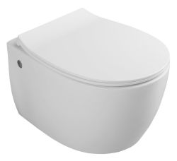SENTIMENTI WC miska podwieszana, Rimless, 51x36 cm, biały