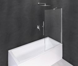 MODULAR SHOWER parawan wannowy 700x1500mm, szkło czyste