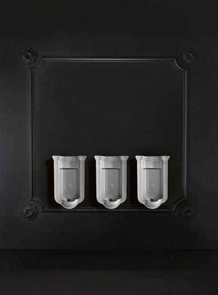 WALDORF pisuar 44x69x37cm, włącznie z syfonem i zestawem mocującym